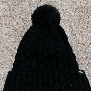 Kin Apparel Black Satin Lined Beanie